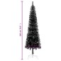 vidaXL Schlanker Weihnachtsbaum Schwarz 180 cm vidaXL Schlanker Weihnachtsbaum Schwarz 180 cm