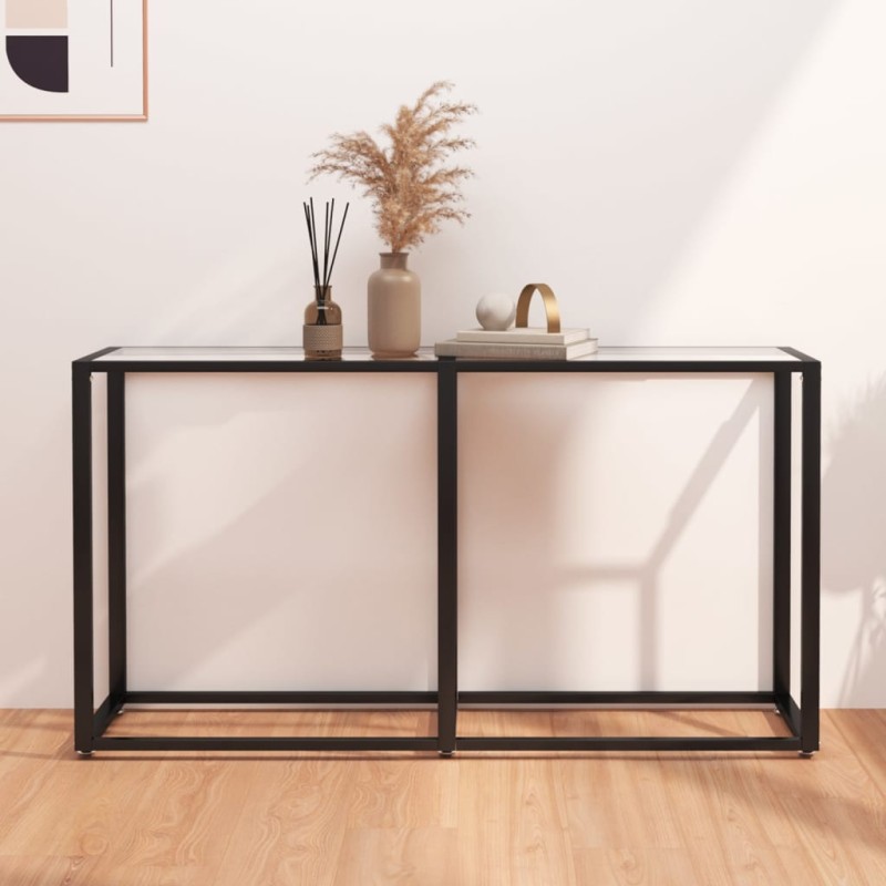 vidaXL Konsolentisch Transparent 140x35x75,5 cm Hartglas vidaXL Konsolentisch Transparent 140x35x75,5 cm Hartglas