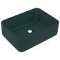 vidaXL Luxus-Waschbecken Matt Dunkelgrün 41x30x12 cm Keramik vidaXL Luxus-Waschbecken Matt Dunkelgrün 41x30x12 cm Keramik