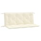Gartenbank-Auflagen 2 Stk. Cremeweiß 120x50x7 cm Oxford-Gewebe Gartenbank-Auflagen 2 Stk. Cremeweiß 120x50x7 cm Oxford-Gewebe