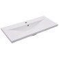 vidaXL Einbauwaschbecken 91x39,5x18,5 cm Keramik Weiß vidaXL Einbauwaschbecken 91x39,5x18,5 cm Keramik Weiß