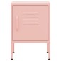 vidaXL Nachttisch Rosa 35x35x51 cm Stahl vidaXL Nachttisch Rosa 35x35x51 cm Stahl