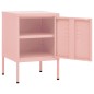 vidaXL Nachttisch Rosa 35x35x51 cm Stahl vidaXL Nachttisch Rosa 35x35x51 cm Stahl