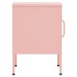 vidaXL Nachttisch Rosa 35x35x51 cm Stahl vidaXL Nachttisch Rosa 35x35x51 cm Stahl