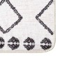 vidaXL Teppich Waschbar 80x150 cm Schwarz und Weiß Rutschfest vidaXL Teppich Waschbar 80x150 cm Schwarz und Weiß Rutschfest
