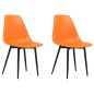 vidaXL Esszimmerstühle 2 Stk. Orange PP vidaXL Esszimmerstühle 2 Stk. Orange PP