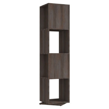 vidaXL Drehregal Grau und Sonoma-Eiche 34,5x34,5x147,5cm Holzwerkstoff