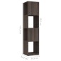vidaXL Drehregal Grau und Sonoma-Eiche 34,5x34,5x147,5cm Holzwerkstoff vidaXL Drehregal Grau und Sonoma-Eiche 34,5x34,5x147,5cm Holzwerkstoff