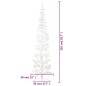 vidaXL Künstlicher Halb-Weihnachtsbaum mit Ständer Schlank Weiß 210 cm vidaXL Künstlicher Halb-Weihnachtsbaum mit Ständer Schlank Weiß 210 cm