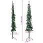 vidaXL Künstlicher Halb-Weihnachtsbaum mit Ständer Schlank Grün 210 cm vidaXL Künstlicher Halb-Weihnachtsbaum mit Ständer Schlank Grün 210 cm