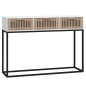 vidaXL Konsolentisch Weiß 105x30x75 cm Holzwerkstoff und Eisen vidaXL Konsolentisch Weiß 105x30x75 cm Holzwerkstoff und Eisen