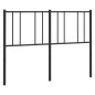 vidaXL Kopfteil Metall Schwarz 135 cm