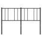 vidaXL Kopfteil Metall Schwarz 135 cm