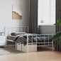 vidaXL Bettgestell mit Kopf- und Fußteil Metall Weiß 80x200 cm vidaXL Bettgestell mit Kopf- und Fußteil Metall Weiß 80x200 cm