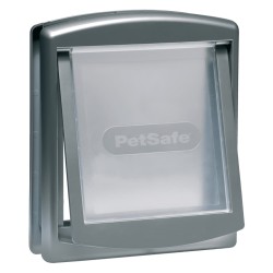 PetSafe Haustiertür 2-Wege 757 Mittelgroß 26,7x22,8 cm Silbern