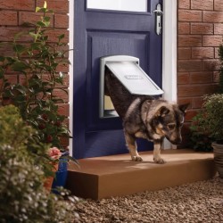 PetSafe Haustiertür 2-Wege 757 Mittelgroß 26,7x22,8 cm Silbern
