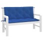 Gartenbank-Auflagen 2 Stk. Blau 120x50x7 cm Oxford-Gewebe Gartenbank-Auflagen 2 Stk. Blau 120x50x7 cm Oxford-Gewebe