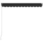vidaXL Markise Manuell Einziehbar mit LED 300x250 cm Anthrazit vidaXL Markise Manuell Einziehbar mit LED 300x250 cm Anthrazit