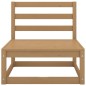 3-tlg. Garten-Lounge-Set Kissen Honigbraun Massivholz Kiefer 3-tlg. Garten-Lounge-Set Kissen Honigbraun Massivholz Kiefer