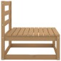 3-tlg. Garten-Lounge-Set Kissen Honigbraun Massivholz Kiefer 3-tlg. Garten-Lounge-Set Kissen Honigbraun Massivholz Kiefer