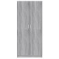 vidaXL Kleiderschrank Grau Sonoma 80x52x180 cm Holzwerkstoff vidaXL Kleiderschrank Grau Sonoma 80x52x180 cm Holzwerkstoff