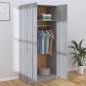 vidaXL Kleiderschrank Grau Sonoma 80x52x180 cm Holzwerkstoff vidaXL Kleiderschrank Grau Sonoma 80x52x180 cm Holzwerkstoff