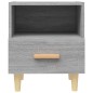 vidaXL Nachttisch Grau Sonoma 40x35x47 cm vidaXL Nachttisch Grau Sonoma 40x35x47 cm