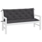 Gartenbank-Auflagen 2 Stk. Anthrazit 150x50x7 cm Oxford-Gewebe Gartenbank-Auflagen 2 Stk. Anthrazit 150x50x7 cm Oxford-Gewebe