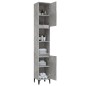 vidaXL Badschrank Betongrau 30x30x190 cm Holzwerkstoff vidaXL Badschrank Betongrau 30x30x190 cm Holzwerkstoff