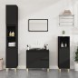 vidaXL Badschrank Schwarz 65x33x60 cm Holzwerkstoff vidaXL Badschrank Schwarz 65x33x60 cm Holzwerkstoff
