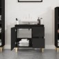 vidaXL Badschrank Schwarz 65x33x60 cm Holzwerkstoff vidaXL Badschrank Schwarz 65x33x60 cm Holzwerkstoff