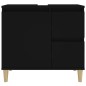 vidaXL Badschrank Schwarz 65x33x60 cm Holzwerkstoff vidaXL Badschrank Schwarz 65x33x60 cm Holzwerkstoff