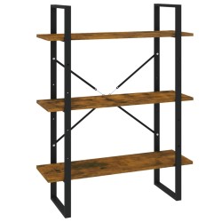 vidaXL Bücherregal Räuchereiche 80x30x105 cm Holzwerkstoff