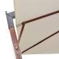vidaXL Ampelschirm 300x300 cm Holzmast Weiß vidaXL Ampelschirm 300x300 cm Holzmast Weiß