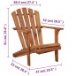 vidaXL Adirondack-Gartenstuhl Akazienholz Massiv vidaXL Adirondack-Gartenstuhl Akazienholz Massiv