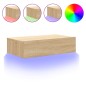 vidaXL TV-Schrank mit LED-Leuchten Sonoma-Eiche 60x35x15,5 cm vidaXL TV-Schrank mit LED-Leuchten Sonoma-Eiche 60x35x15,5 cm