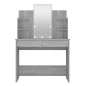 vidaXL Schminktisch mit LED Grau Sonoma 96x40x142 cm