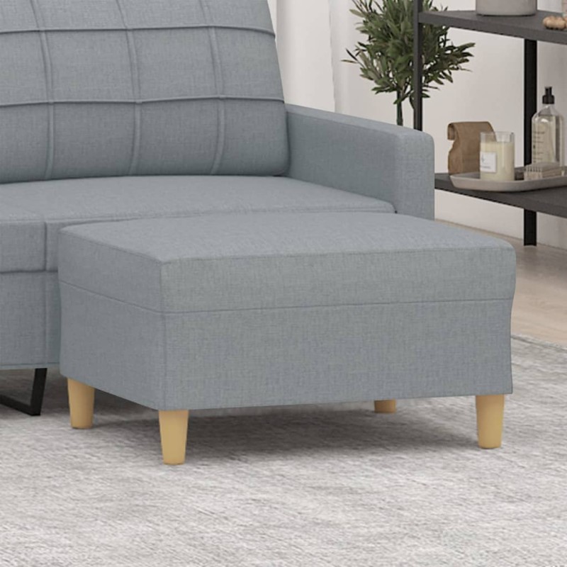 vidaXL Fußhocker Hellgrau 70x55x41 cm Stoff vidaXL Fußhocker Hellgrau 70x55x41 cm Stoff