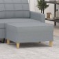 vidaXL Fußhocker Hellgrau 70x55x41 cm Stoff vidaXL Fußhocker Hellgrau 70x55x41 cm Stoff