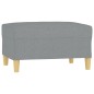 vidaXL Fußhocker Hellgrau 70x55x41 cm Stoff vidaXL Fußhocker Hellgrau 70x55x41 cm Stoff