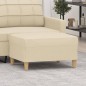 vidaXL Fußhocker Creme 70x55x41 cm Stoff vidaXL Fußhocker Creme 70x55x41 cm Stoff