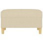 vidaXL Fußhocker Creme 70x55x41 cm Stoff vidaXL Fußhocker Creme 70x55x41 cm Stoff