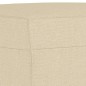 vidaXL Fußhocker Creme 60x50x41 cm Stoff vidaXL Fußhocker Creme 60x50x41 cm Stoff