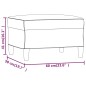 vidaXL Fußhocker Creme 60x50x41 cm Stoff vidaXL Fußhocker Creme 60x50x41 cm Stoff