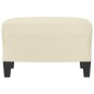 vidaXL Fußhocker Creme 60x50x41 cm Kunstleder vidaXL Fußhocker Creme 60x50x41 cm Kunstleder