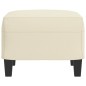 vidaXL Fußhocker Creme 60x50x41 cm Kunstleder vidaXL Fußhocker Creme 60x50x41 cm Kunstleder