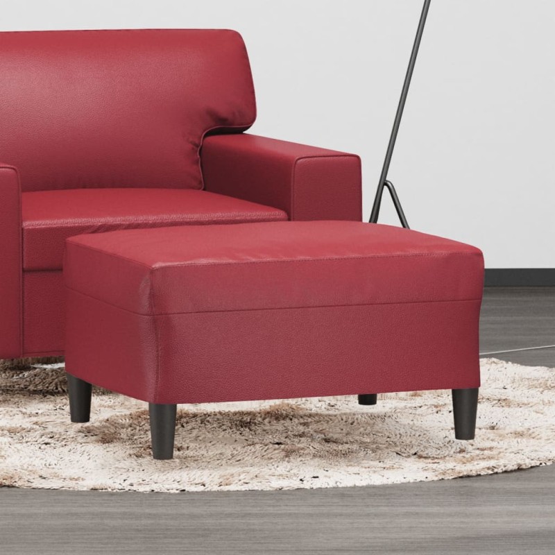 vidaXL Fußhocker Weinrot 70x55x41 cm Kunstleder vidaXL Fußhocker Weinrot 70x55x41 cm Kunstleder