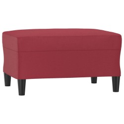 vidaXL Fußhocker Weinrot 70x55x41 cm Kunstleder