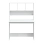 vidaXL Schreibtisch mit Regal Weiß 102x45x148 cm Holzwerkstoff vidaXL Schreibtisch mit Regal Weiß 102x45x148 cm Holzwerkstoff