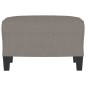 vidaXL Fußhocker Taupe 60x50x41 cm Stoff vidaXL Fußhocker Taupe 60x50x41 cm Stoff